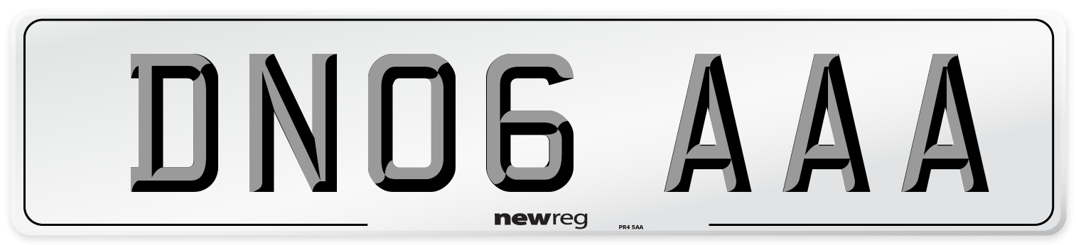 DN06 AAA Number Plate from New Reg